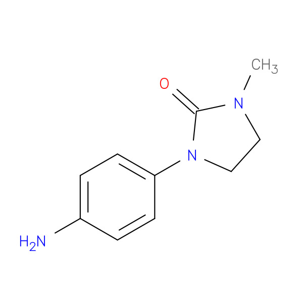 1-(4-AMINOPHENYL)-3-METHYLIMIDAZOLIDIN-2-ONE 化学構造式