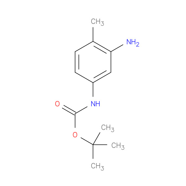 tert-butyl (3-amino-4-methylphenyl)carbamate 化学構造式