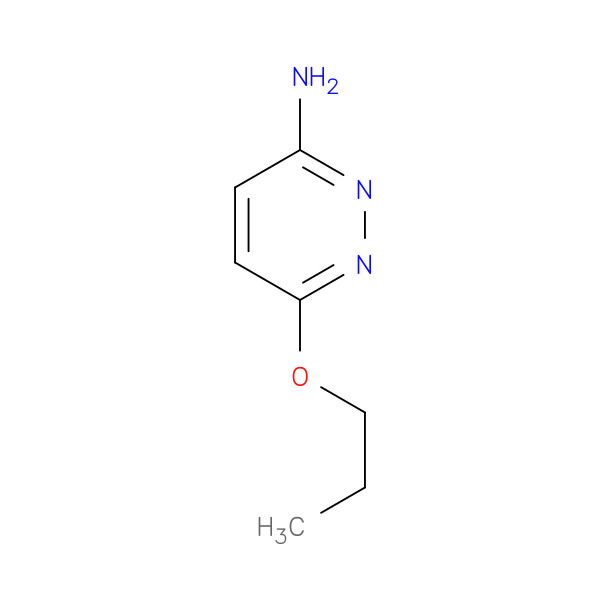 6-Propoxypyridazin-3-amine 化学構造式