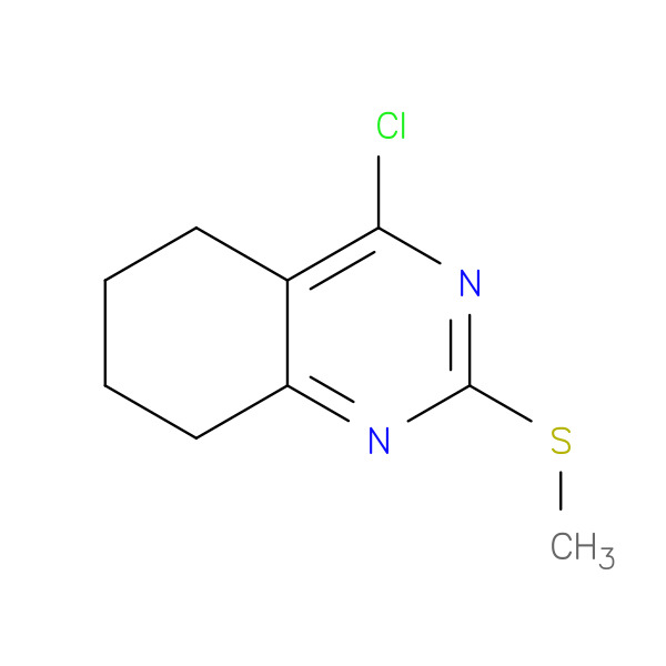 4-Chloro-2-(Methylthio)-5,6,7,8-tetrahydroquinazoline 化学構造式