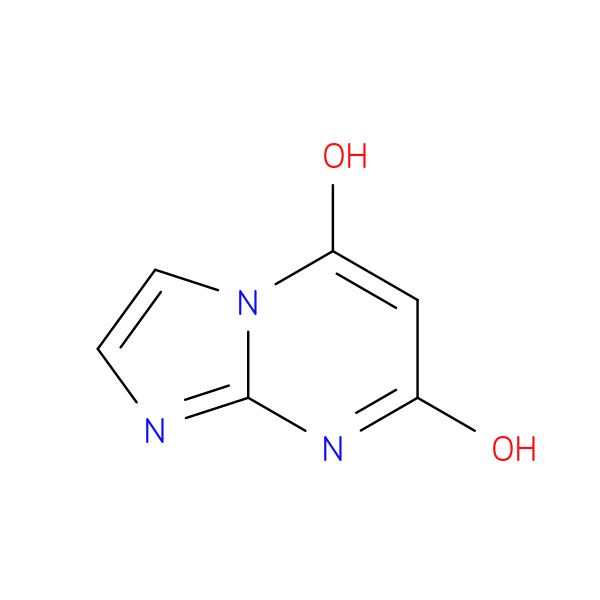imidazo[1,2-a]pyrimidine-5,7-diol 化学構造式
