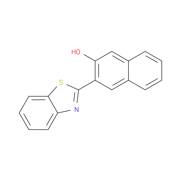 2-NAPHTHALENOL, 3-(2-BENZOTHIAZOLYL)- 化学構造式
