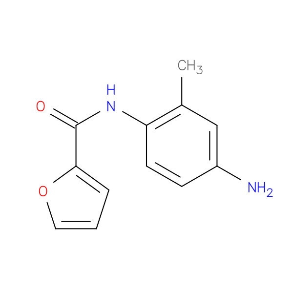 N-(4-amino-2-methylphenyl)-2-furamide 化学構造式