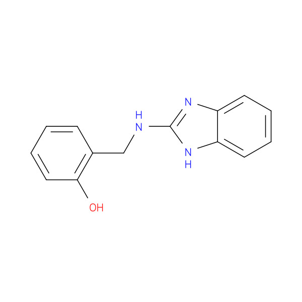 2-[(1H-benzimidazol-2-ylamino)methyl]phenol 化学構造式
