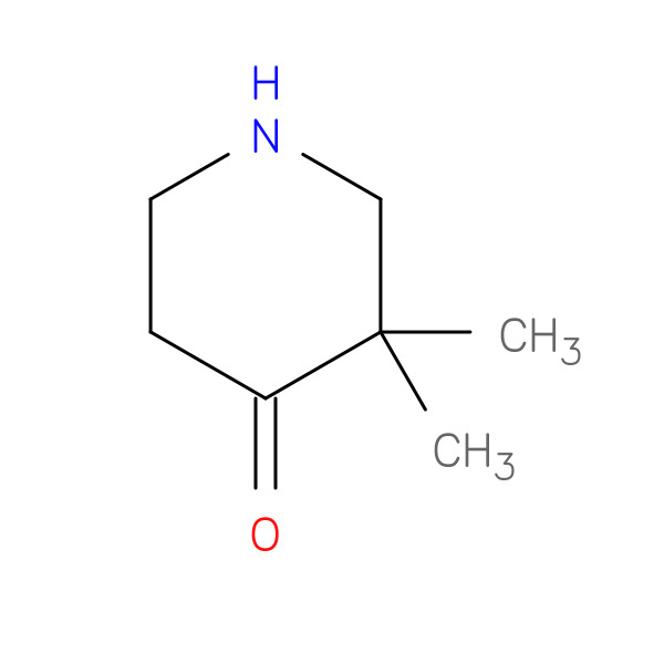3,3-Dimethylpiperidin-4-one 化学構造式