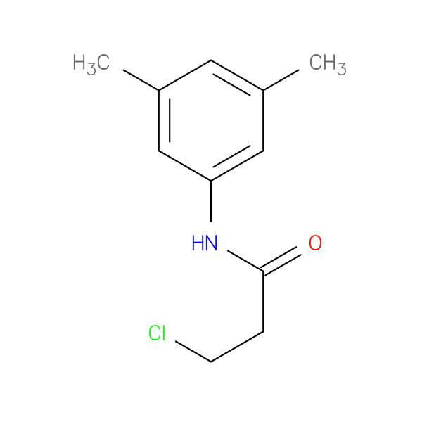 3-CHLORO-N-(3,5-DIMETHYLPHENYL)PROPANAMIDE 化学構造式