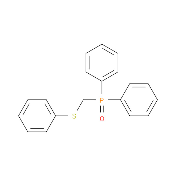 diphenyl(phenylthiomethyl)phosphine oxide 化学構造式