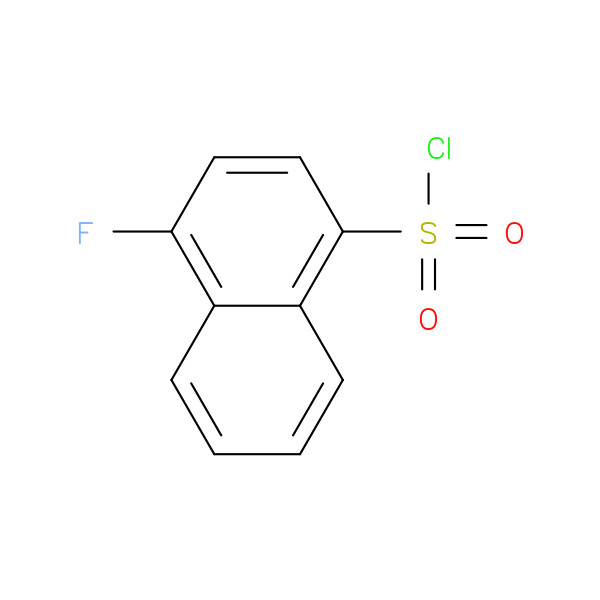 4-Fluoronaphthalene-1-sulfonyl chloride 化学構造式
