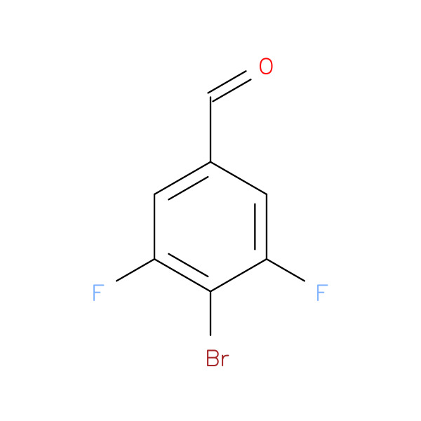 4-Bromo-3,5-difluorobenzaldehyde 化学構造式