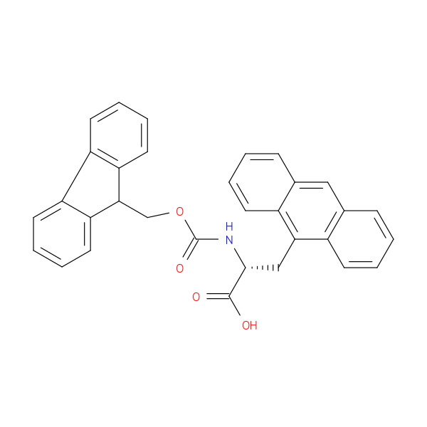 Fmoc-3-(9-anthryl)-D-alanine 化学構造式