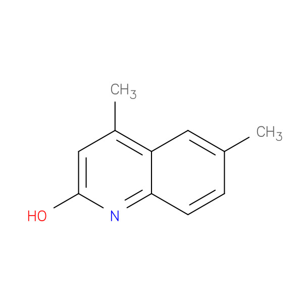 4,6-DIMETHYLQUINOLIN-2-OL 化学構造式