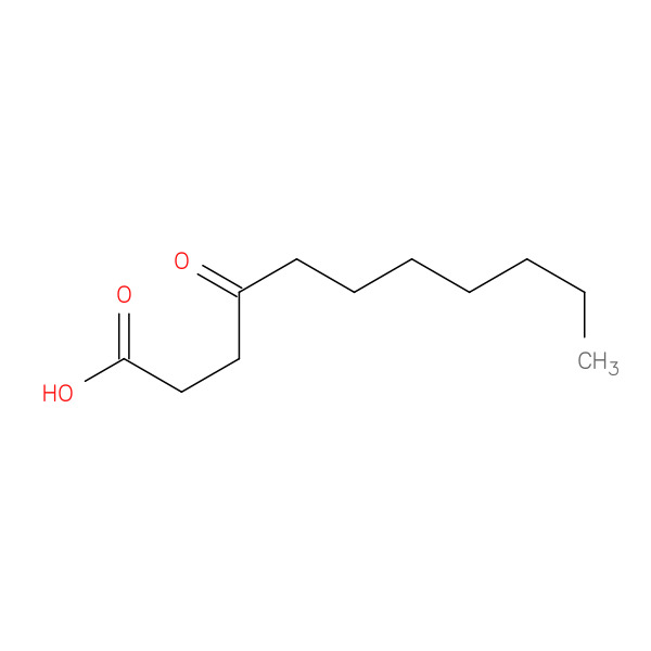 Undecanoic acid, 4-oxo- 化学構造式
