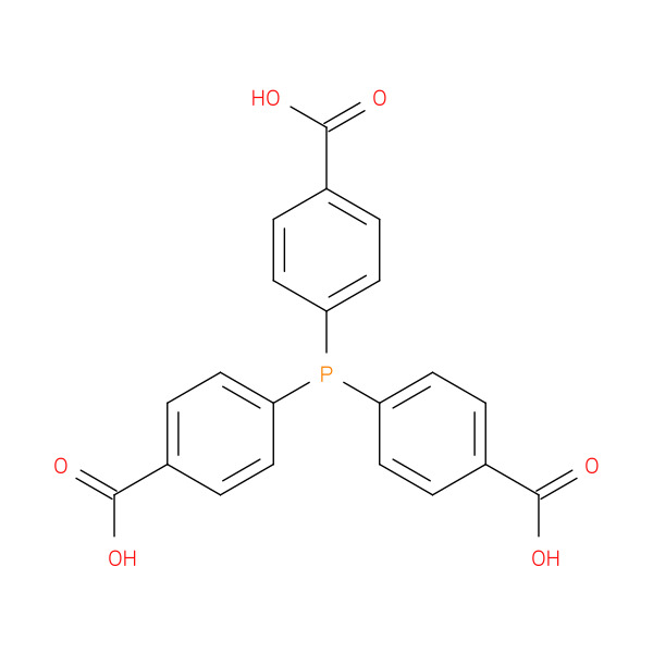 Benzoic acid, 4,4',4''-phosphinidynetris- 化学構造式