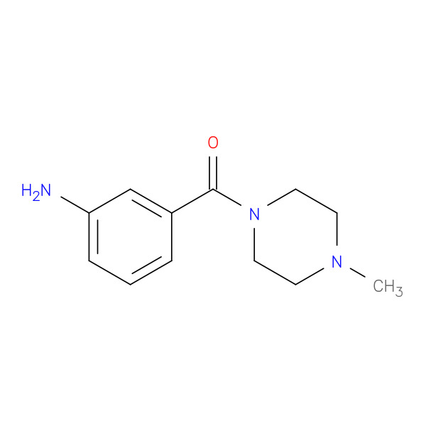 (3-Aminophenyl)(4-Methyl-1-Piperazinyl)Methanone 化学構造式