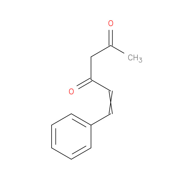 5-Hexene-2,4-dione, 6-phenyl- 化学構造式