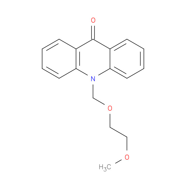 10-((2-Methoxyethoxy)methyl)acridin-9(10H)-one 化学構造式