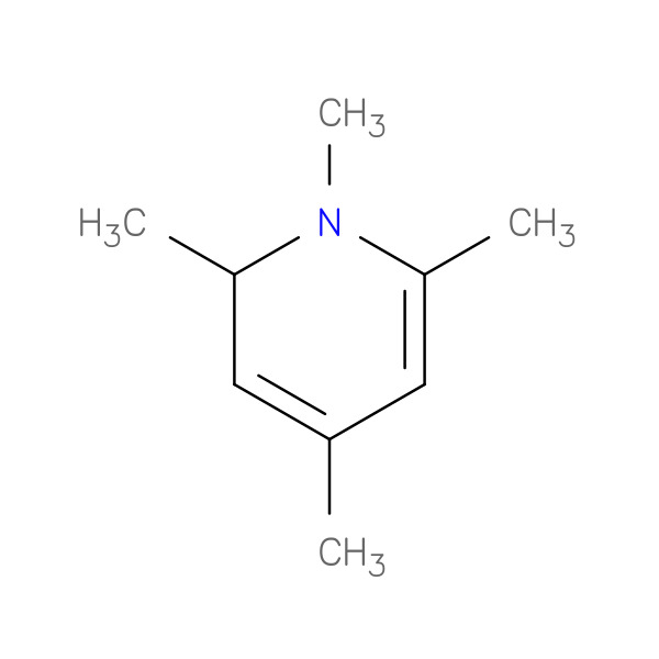 1,2,4,6-tetramethyl-2H-pyridine 化学構造式