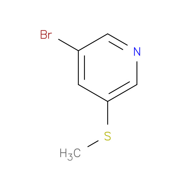 3-Bromo-5-(Methylthio)Pyridine 化学構造式