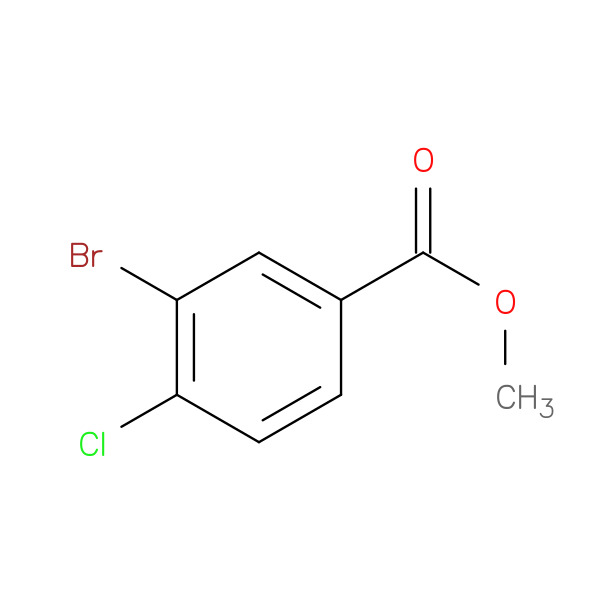Methyl 3-bromo-4-chlorobenzoate 化学構造式