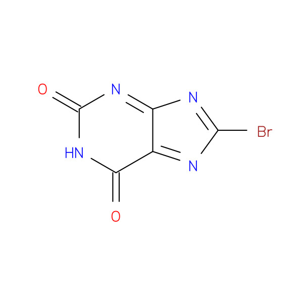 8-BROMOXANTHINE 化学構造式