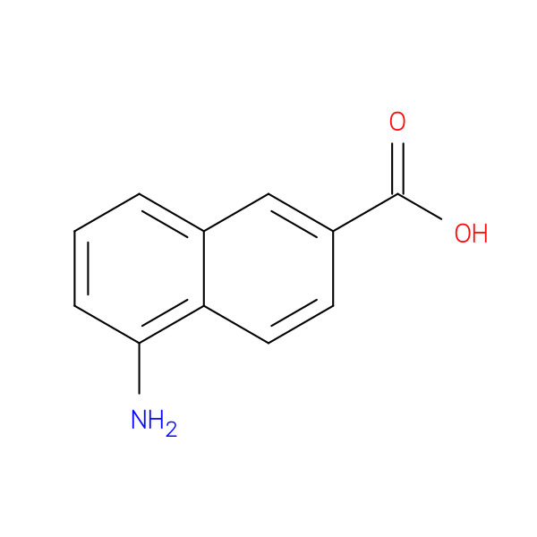 5-Amino-2-naphthalenecarboxylic acid 化学構造式