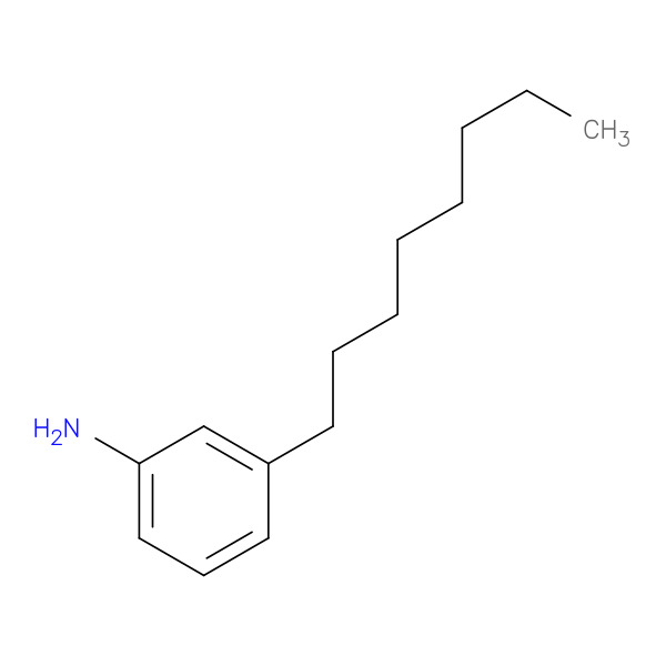 3-octylbenzenamine 化学構造式