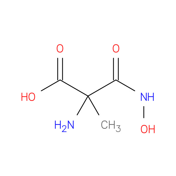 A-AMINOISOBUTYRIC ACID HYDROXAMATE 化学構造式
