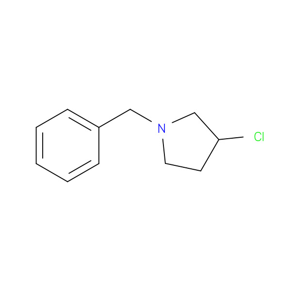 1-Benzyl-3-chloro-pyrrolidine 化学構造式