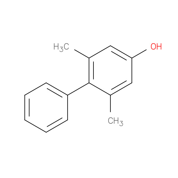 2,6-Dimethylbiphenyl-4-ol 化学構造式