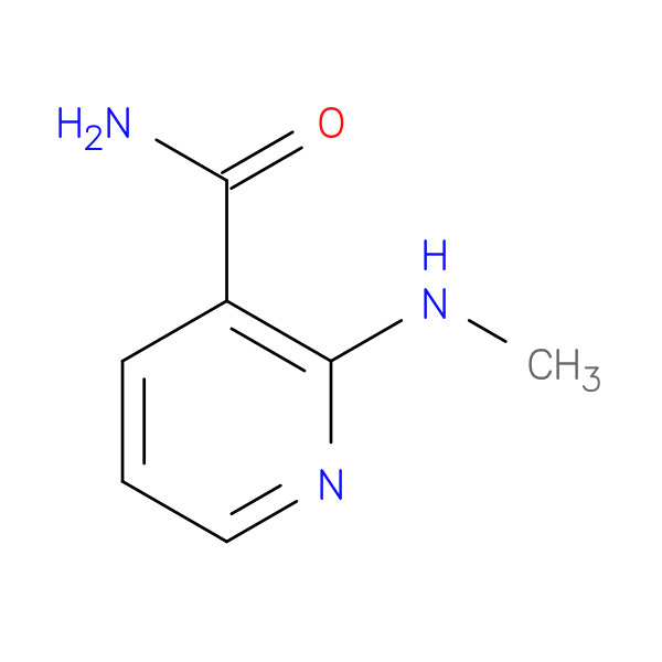 3-Pyridinecarboxamide,2-(methylamino)-(9CI) 化学構造式