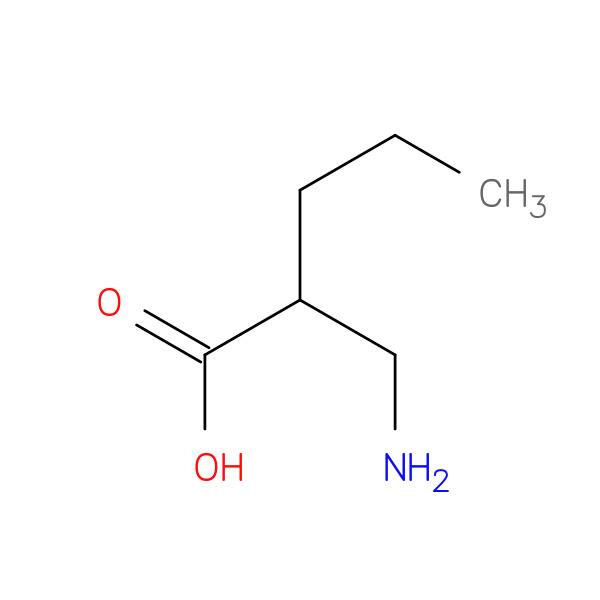 Pentanoic acid, 2-(aMinoMethyl)- 化学構造式