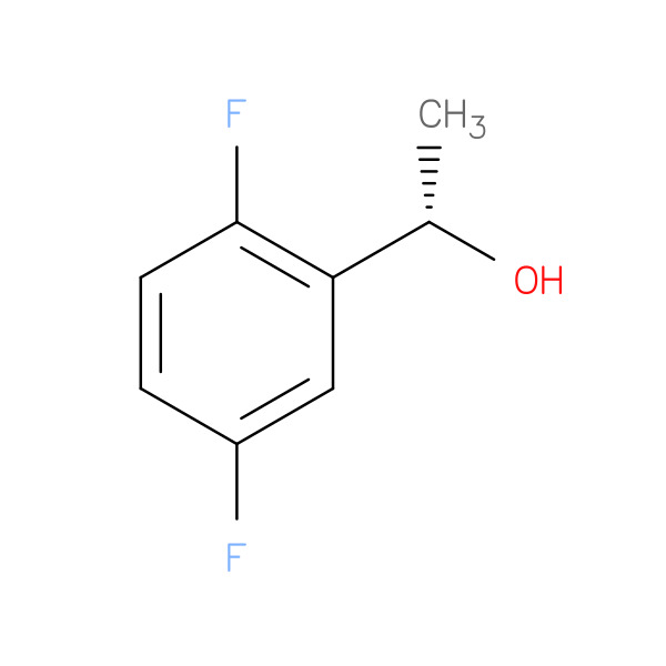 (S)-1-(2,5-difluorophenyl)ethanol 化学構造式