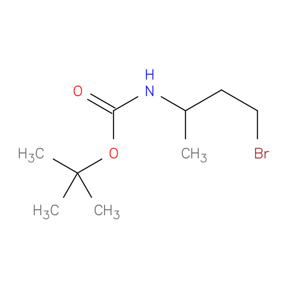 (3-BROMO-1-METHYLPROPYL)CARBAMIC ACID TERT-BUTYL ESTER 化学構造式