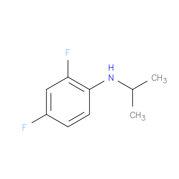 2,4-Difluoro-N-isopropylaniline 化学構造式
