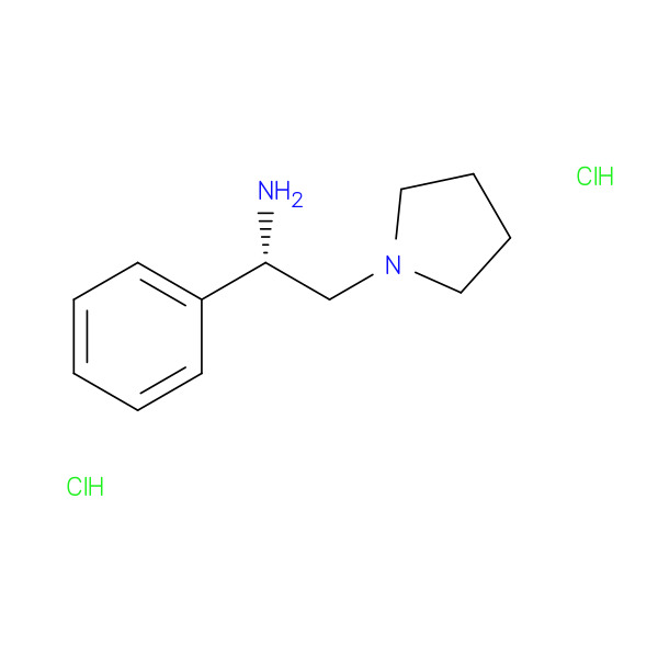 (S)-ALPHA-PHENYL-1-PYRROLIDINEETHANAMINE 化学構造式