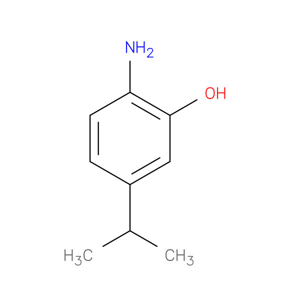 Phenol, 2-amino-5-(1-methylethyl)- (9CI) 化学構造式