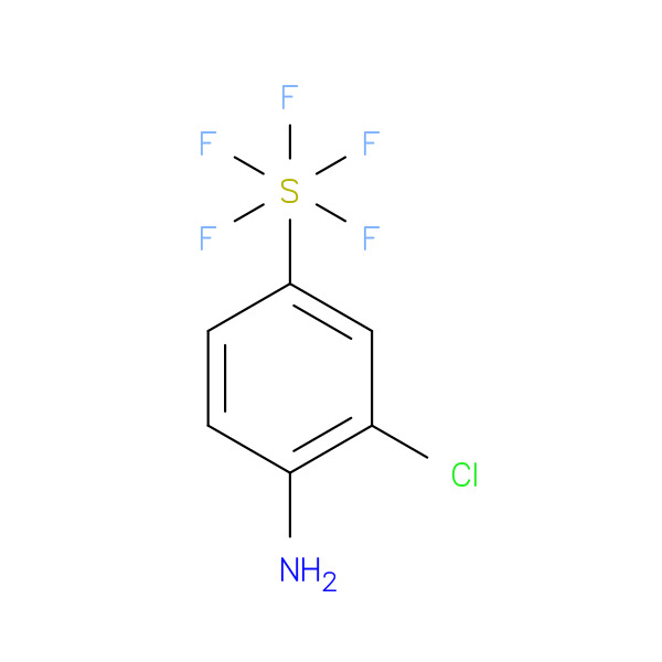 2-Chloro-4-(pentafluorosulfur)aniline 化学構造式