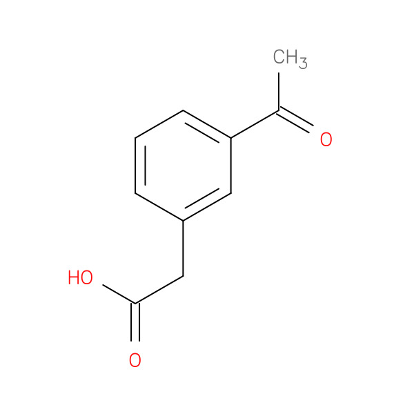3-Acetylbenzeneacetic acid 化学構造式