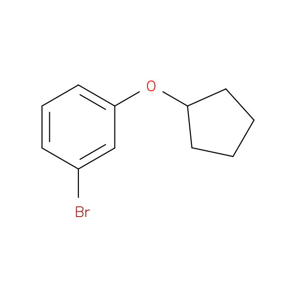 1-bromo-3-(cyclopentyloxy)benzene 化学構造式