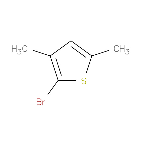 2-Bromo-3,5-dimethylthiophene 化学構造式