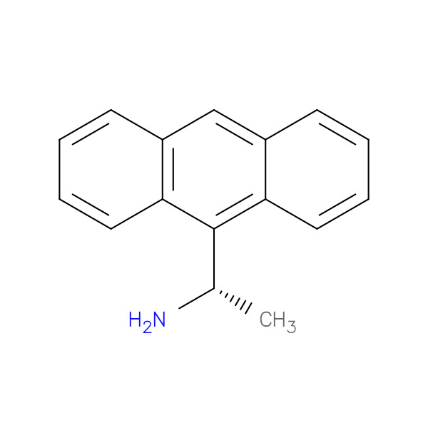 (S)-1-(ANTHRACEN-10-YL)ETHANAMINE 化学構造式