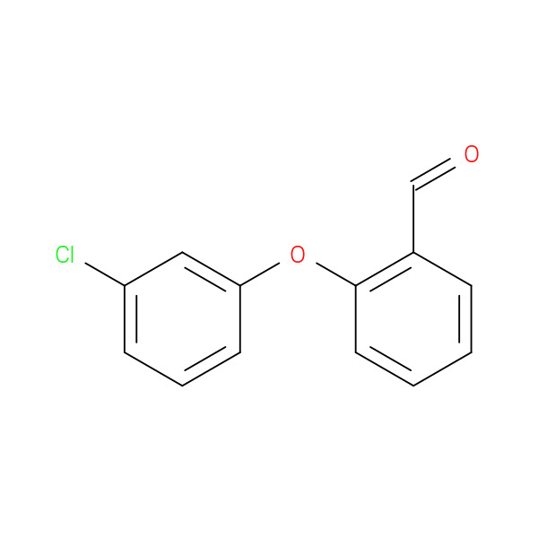 2-(3-Chlorophenoxy)benzenecarbaldehyde 化学構造式