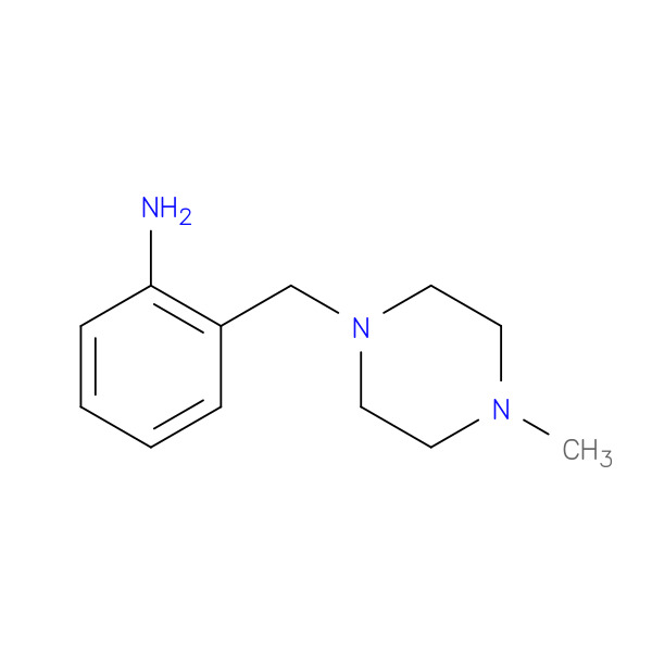 2-[(4-Methylpiperazin-1-yl)methyl]aniline 化学構造式