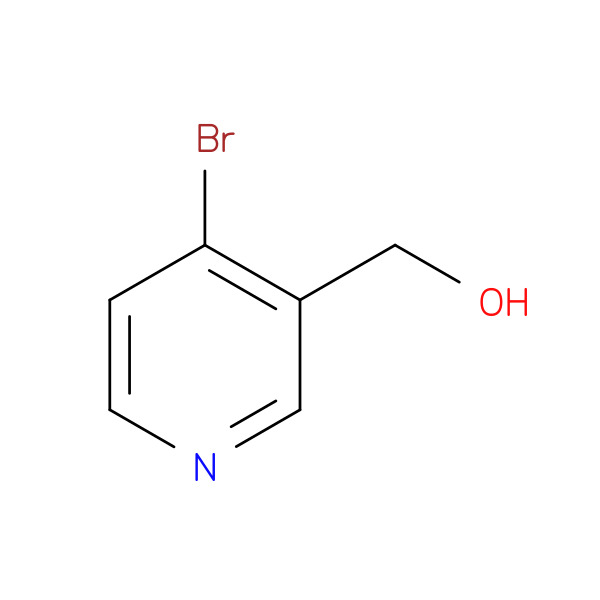 (4-Bromopyridin-3-yl)methanol 化学構造式
