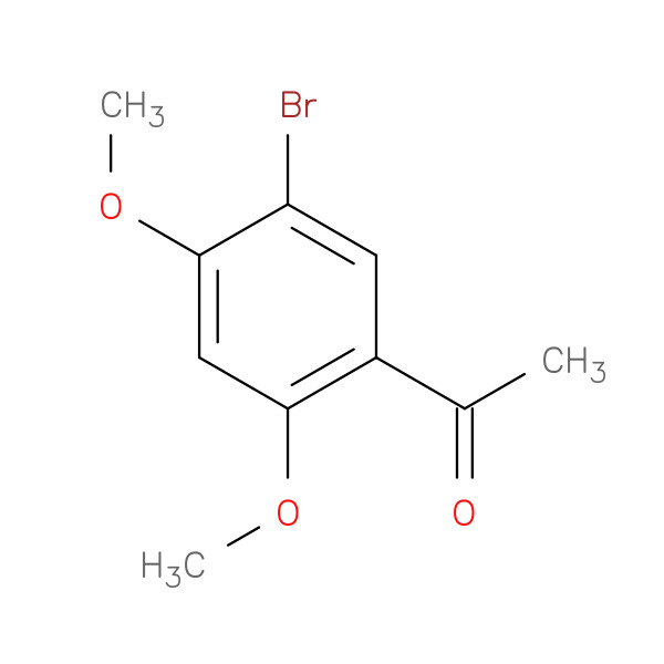 ETHANONE, 1-(5-BROMO-2,4-DIMETHOXYPHENYL) 化学構造式
