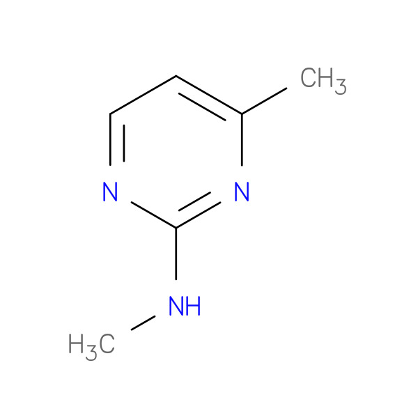 2-Pyrimidinamine, N,4-dimethyl- (9CI) 化学構造式