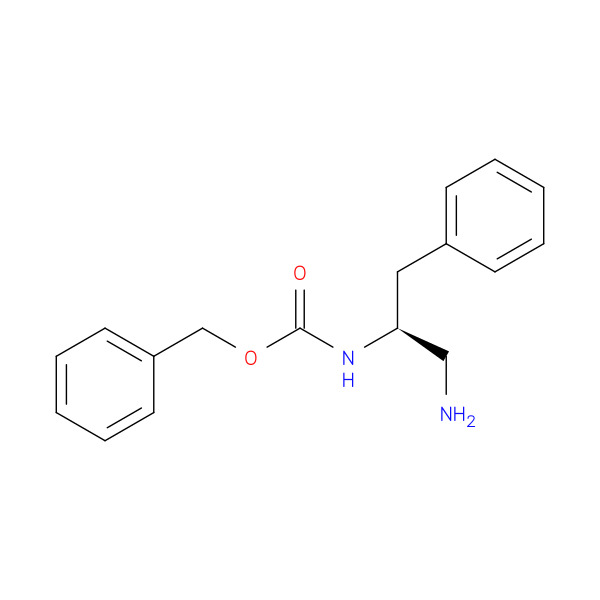 [(1S)-1-(AMINOMETHYL)-2-PHENYLETHYL]-CARBAMIC ACID PHENYLMETHYL ESTER 化学構造式