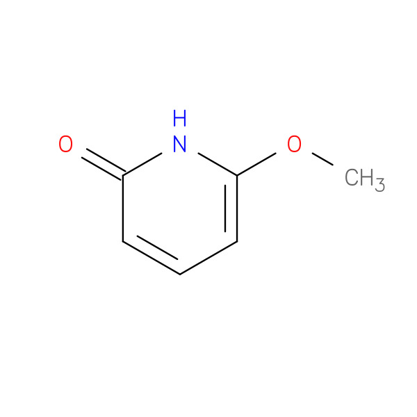 2-Hydroxy-6-methoxypyridine 化学構造式