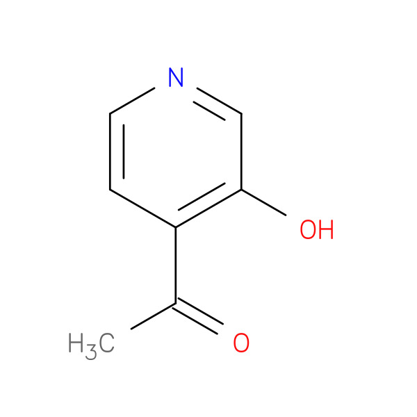 Ethanone, 1-(3-hydroxy-4-pyridinyl)- (9CI) 化学構造式