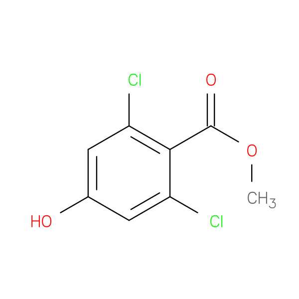 METHYL 2,6-DICHLORO-4-HYDROXYBENZOATE 化学構造式